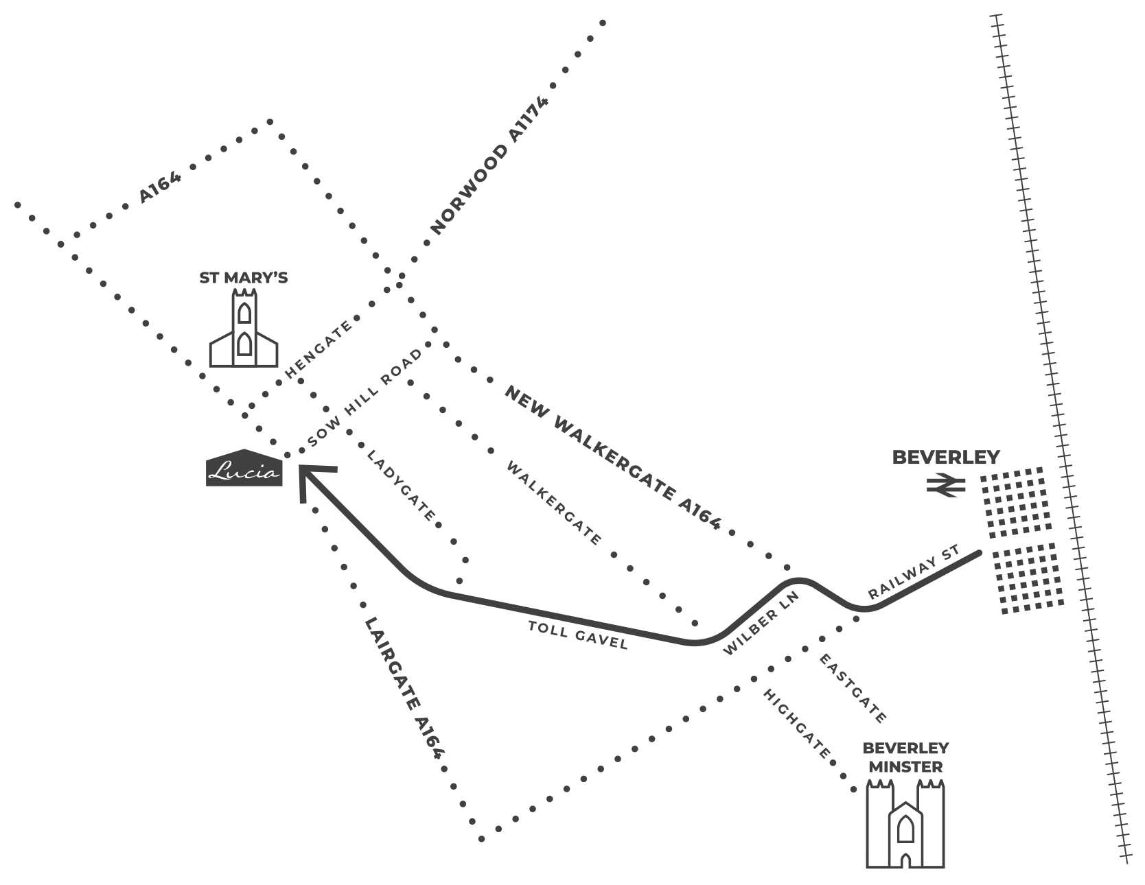 Lucia Beverley Map