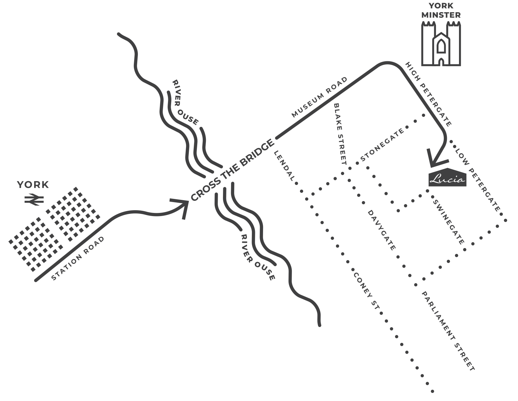 Lucia York Map